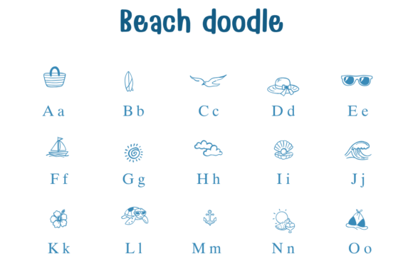 Beach Doodle Font - Preview 1