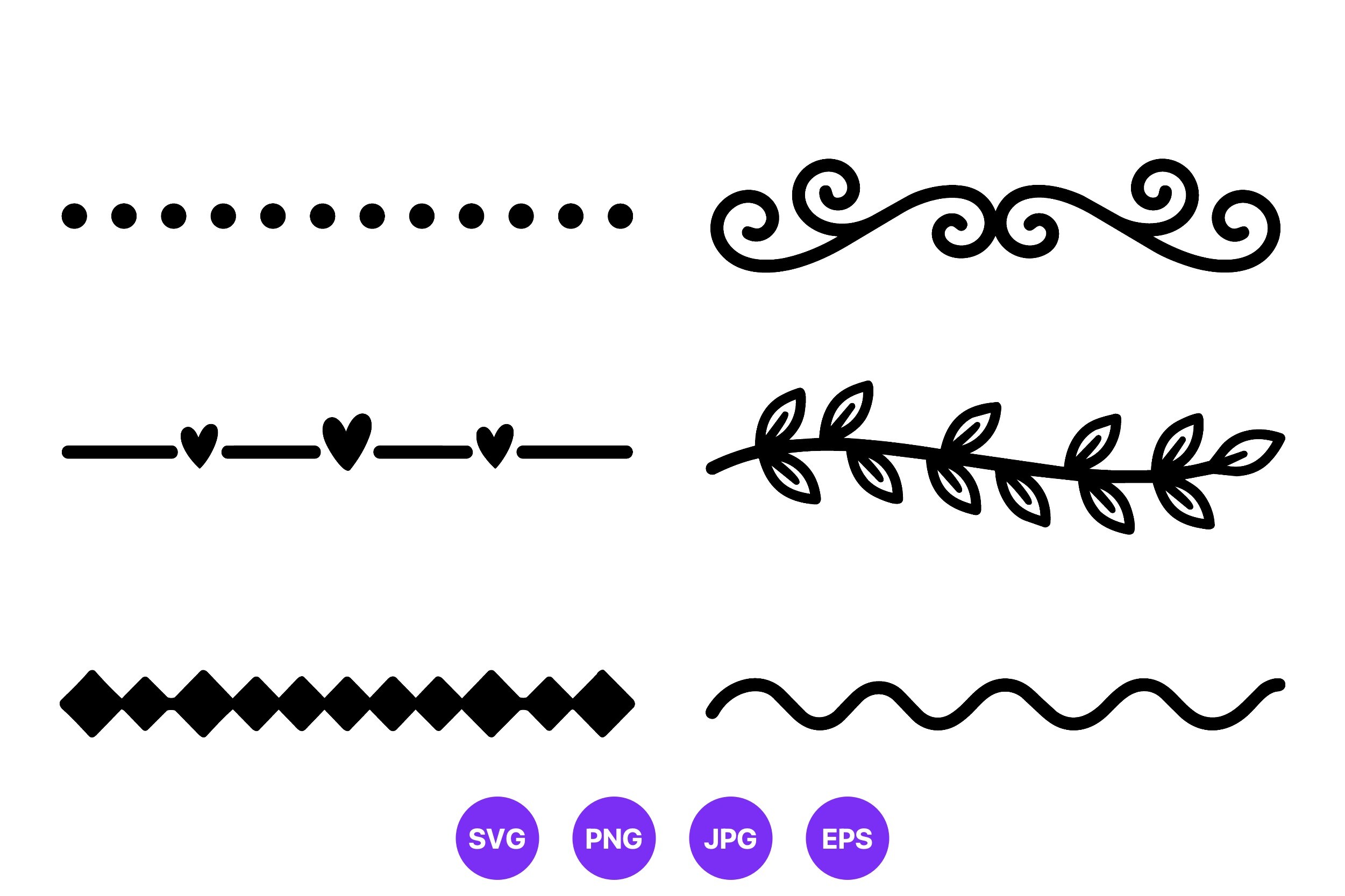 Black White Border Line Art