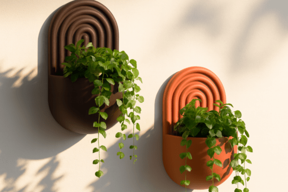 Boho Wall Mounted Planter 3D Printing By Woow Concept