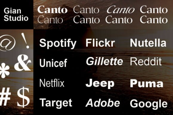 Canto Font - Preview 2