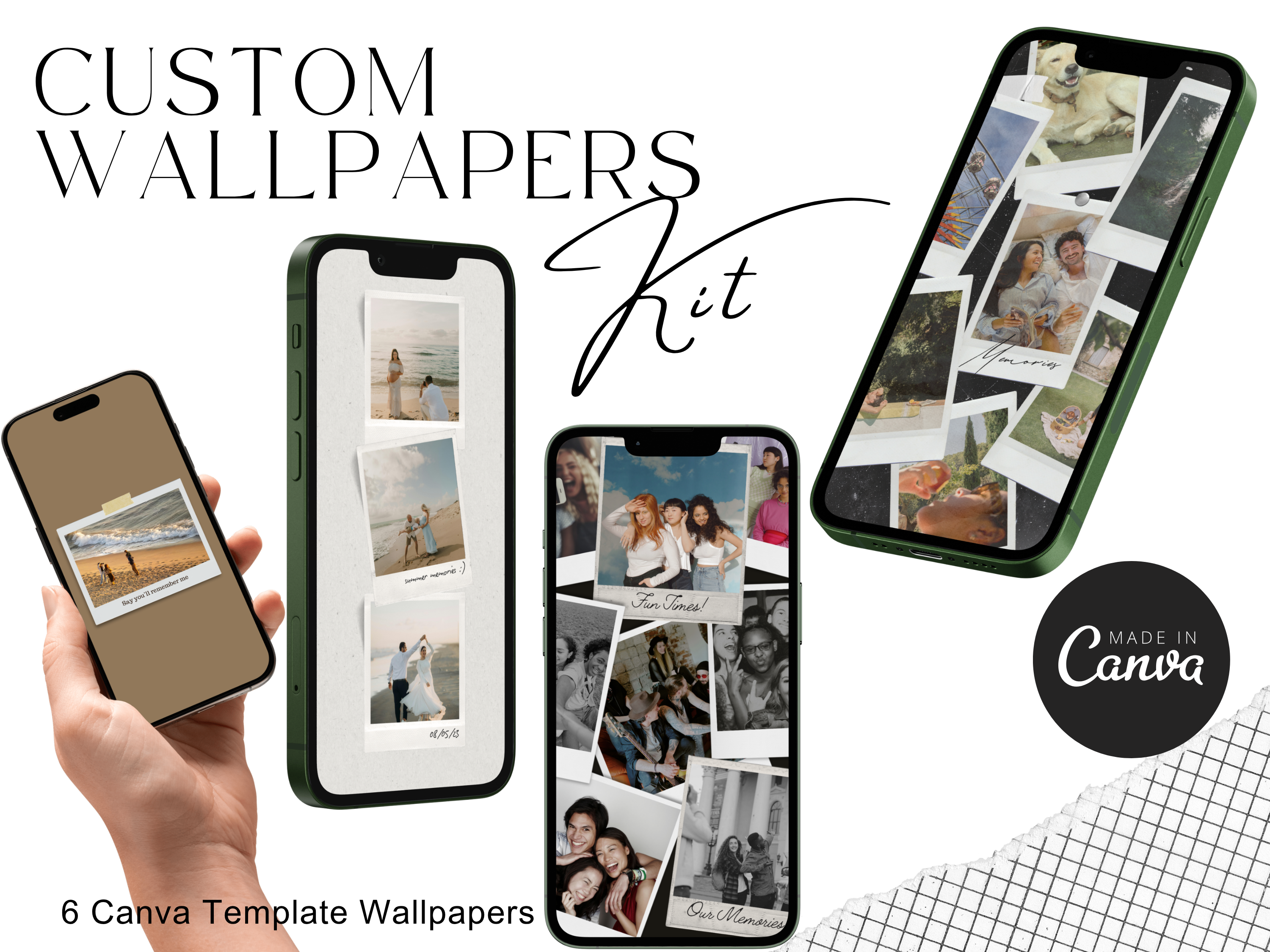 Custom Wallpaper Canva Templates Bundle