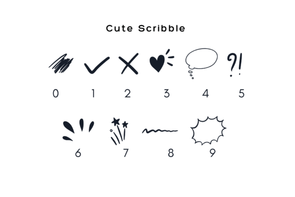 Cute Scribble Doodle Font - Preview 6