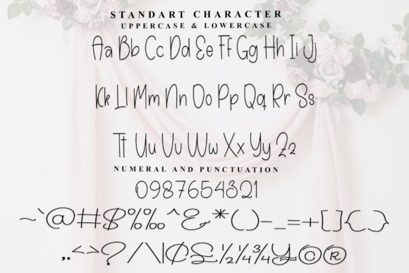 Elegant Handwriting Font PNG with transparent background - Preview 2