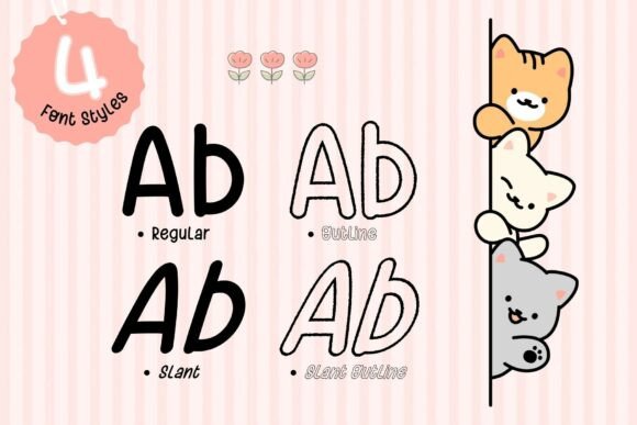 Fox Yummi Font PNG with transparent background - Preview 1