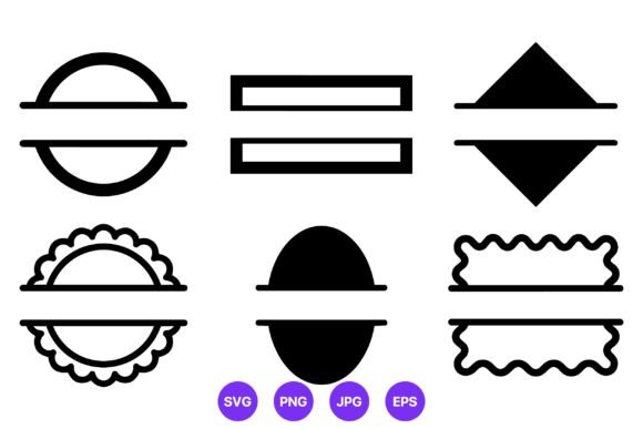 Geometric Badge Frames Vector Art