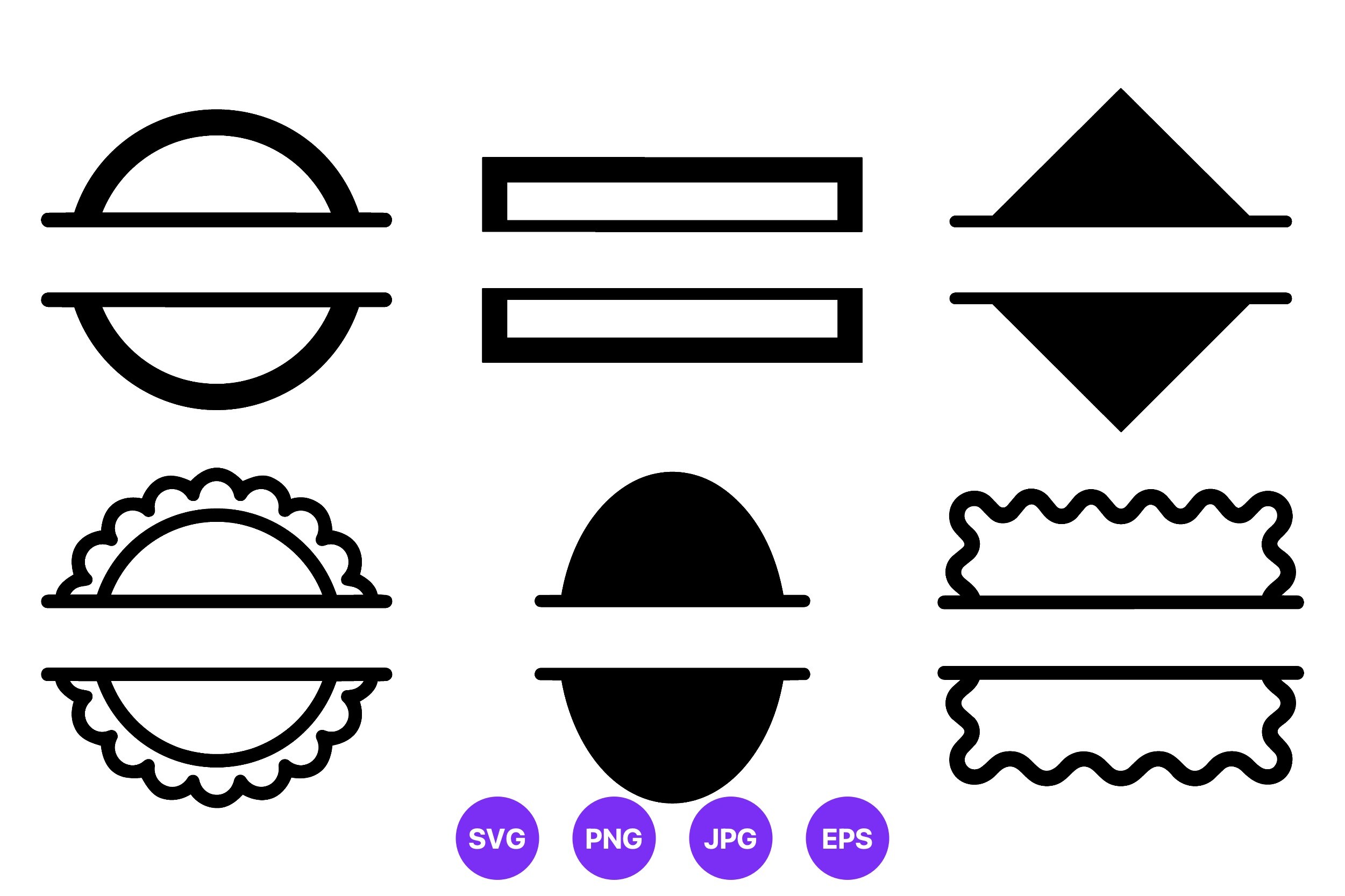 Geometric Badge Frames Vector Art
