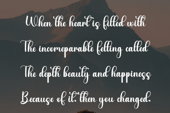 Highland Mountain Font PNG with transparent background - Preview 4