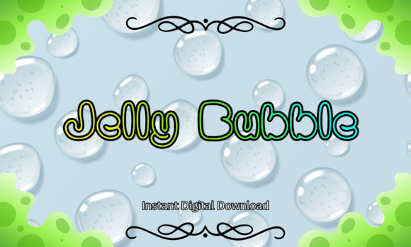 Jelly Bubble Font - Bubble Lettering Fonts