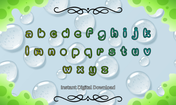 Jelly Bubble Font font preview - 2