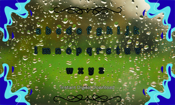 Liquid Glass Font PNG with transparent background - Preview 2