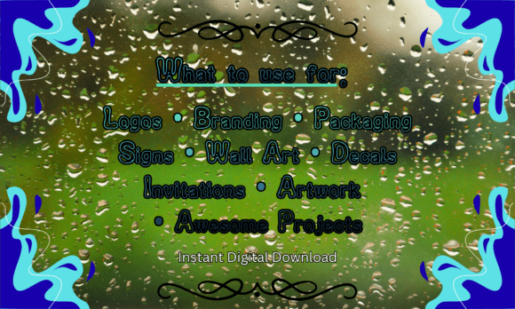 Liquid Glass Font PNG with transparent background - Preview 4