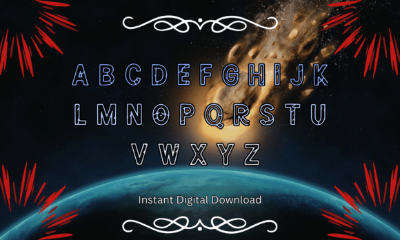 Meteor Impact Font font preview - 1