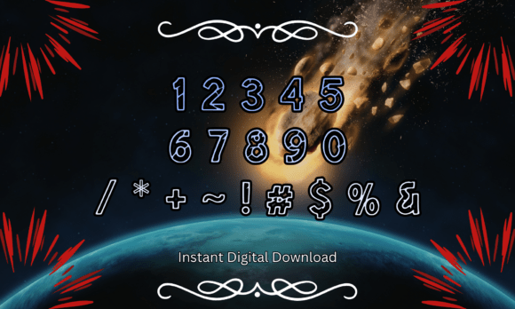 Meteor Impact Font font preview - 3