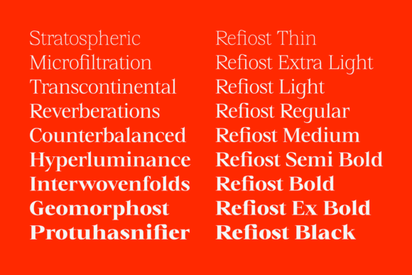 Refiost Font PNG with transparent background - Preview 2
