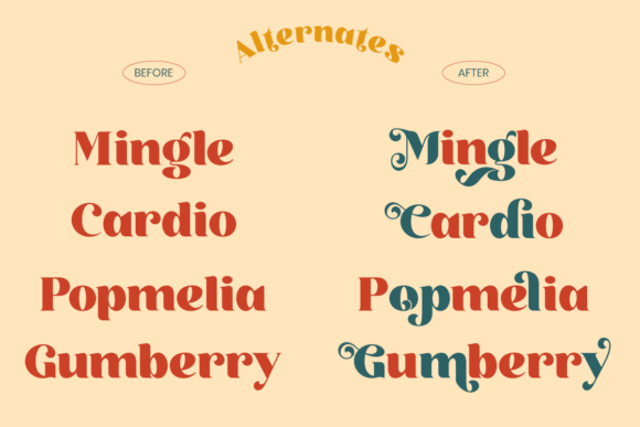 Rukola Font PNG with transparent background - Preview 2