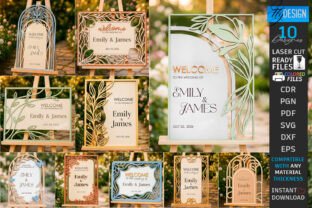 Wedding Welcome Signs Laser Cut Bundle · Creative Fabrica