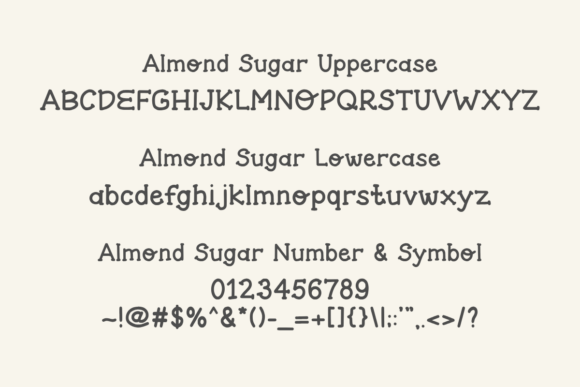 Almond Sugar Font - Preview 1