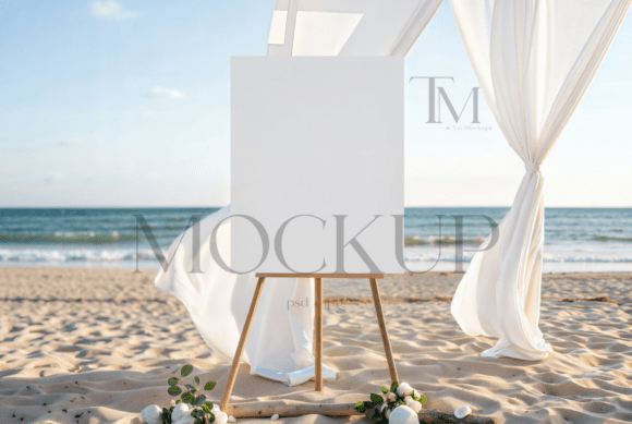 Baby Shower Welcome Sign Mockup