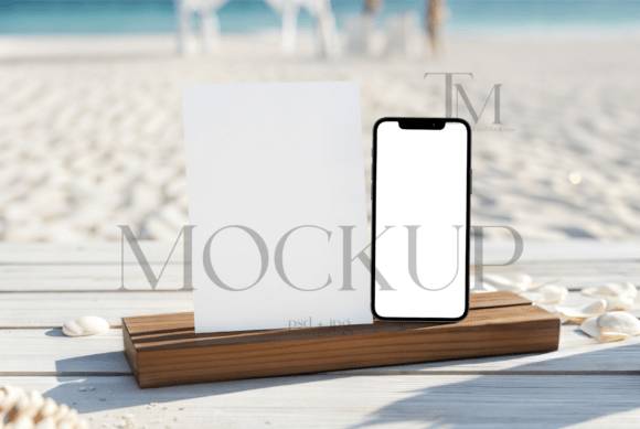 Bday Invite and Smartphone Mockup
