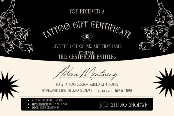Boho Tattoo Font - Preview 5