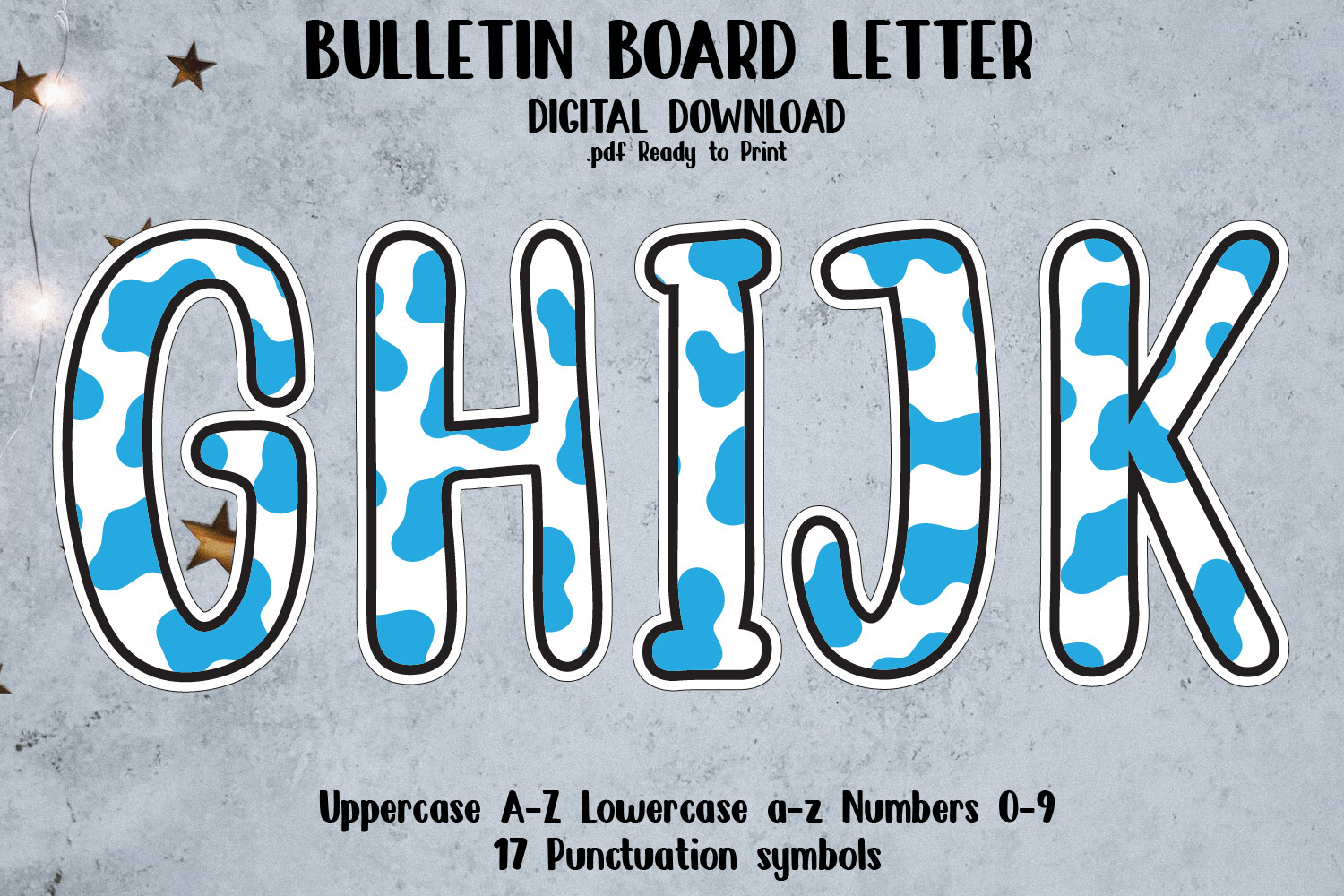 Bulletin Board Alphabet Letters