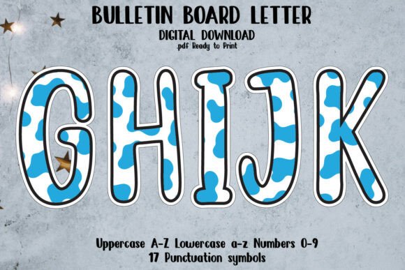 Bulletin Board Alphabet Letters
