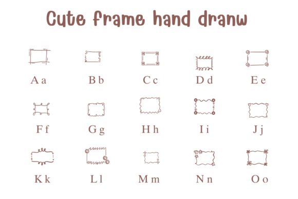 Cute Frame Font - Preview 1