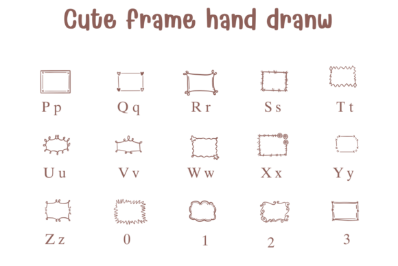 Cute Frame Font - Preview 2