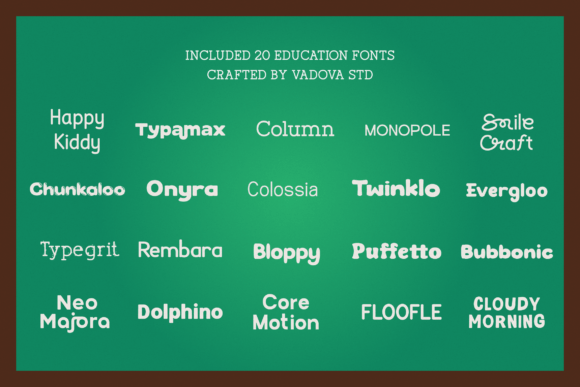 Education Bundle Font - Preview 1