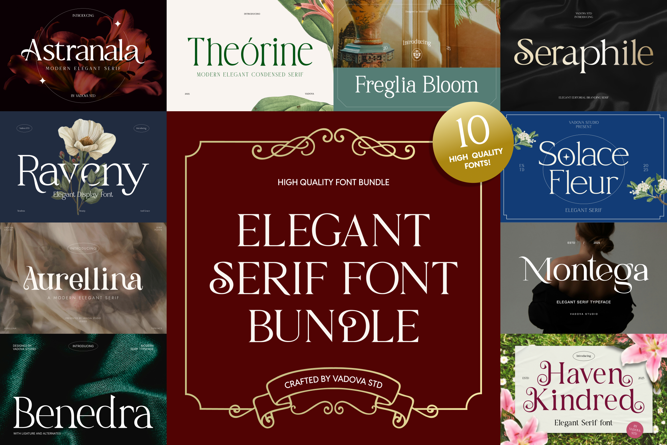 Elegant Serif Bundle Font - photo 1