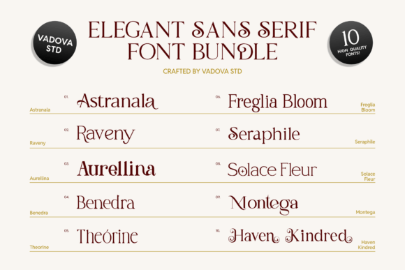 Elegant Serif Bundle Font - Preview 1