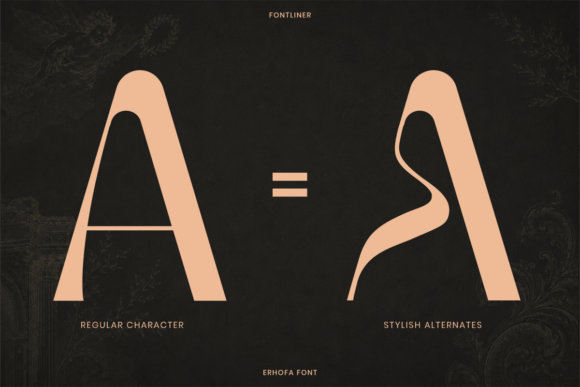 Erhofa Font PNG with transparent background - Preview 3