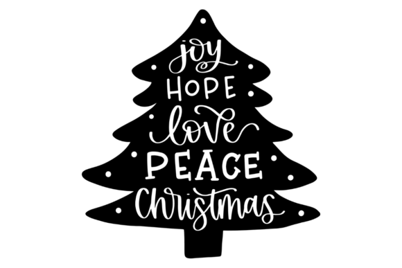 Joy Hope Love Peace Christmas Graphics