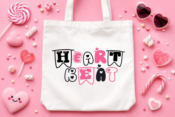 Kawaii Heartsy Font PNG with transparent background - Preview 5