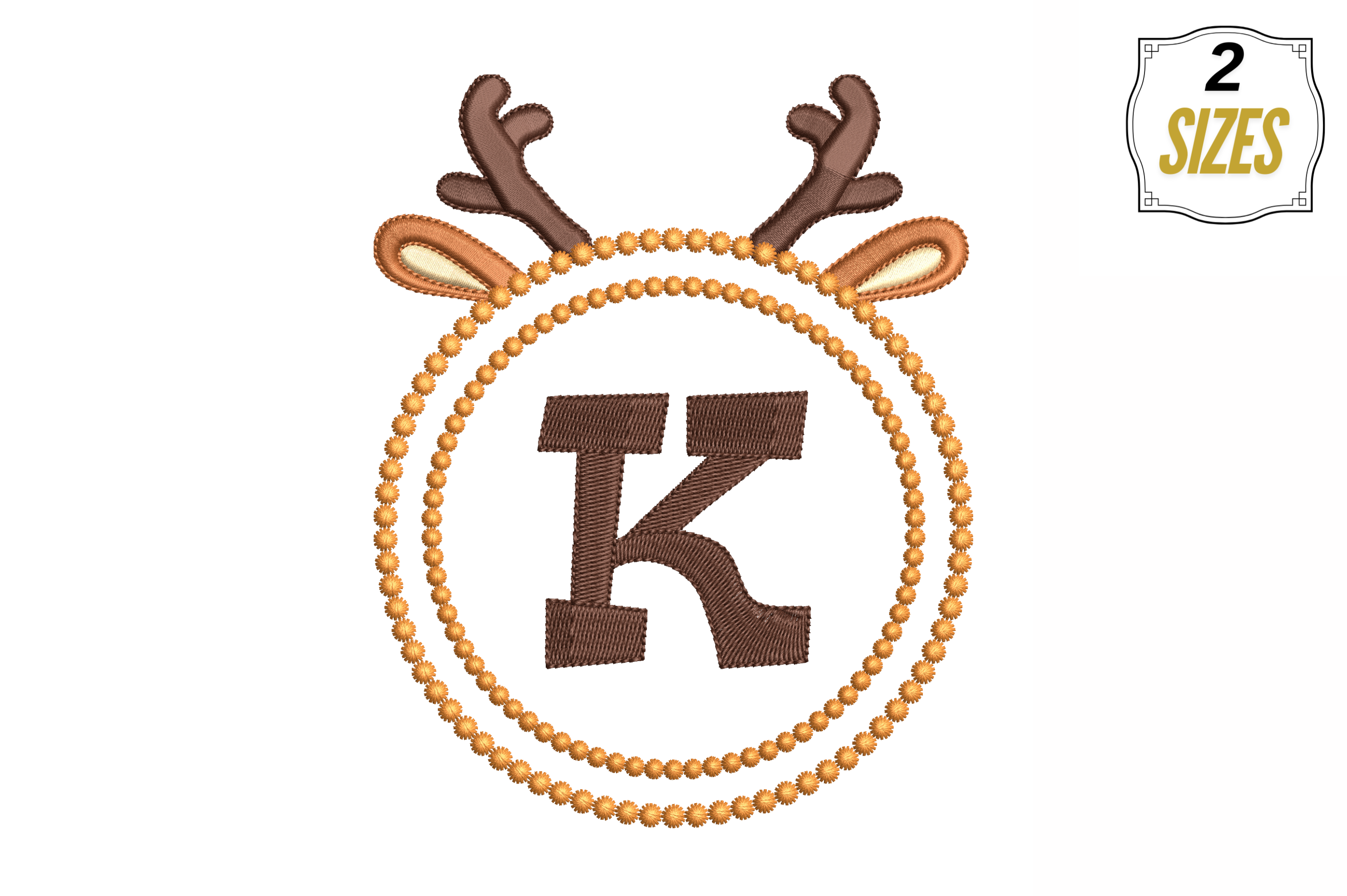 Letter K in Cute Frame