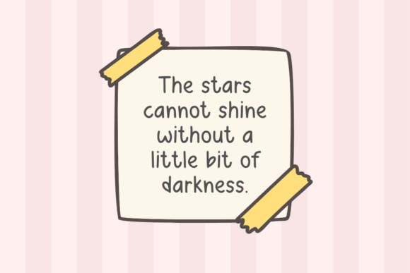 Loopy Stardust Font PNG with transparent background - Preview 2