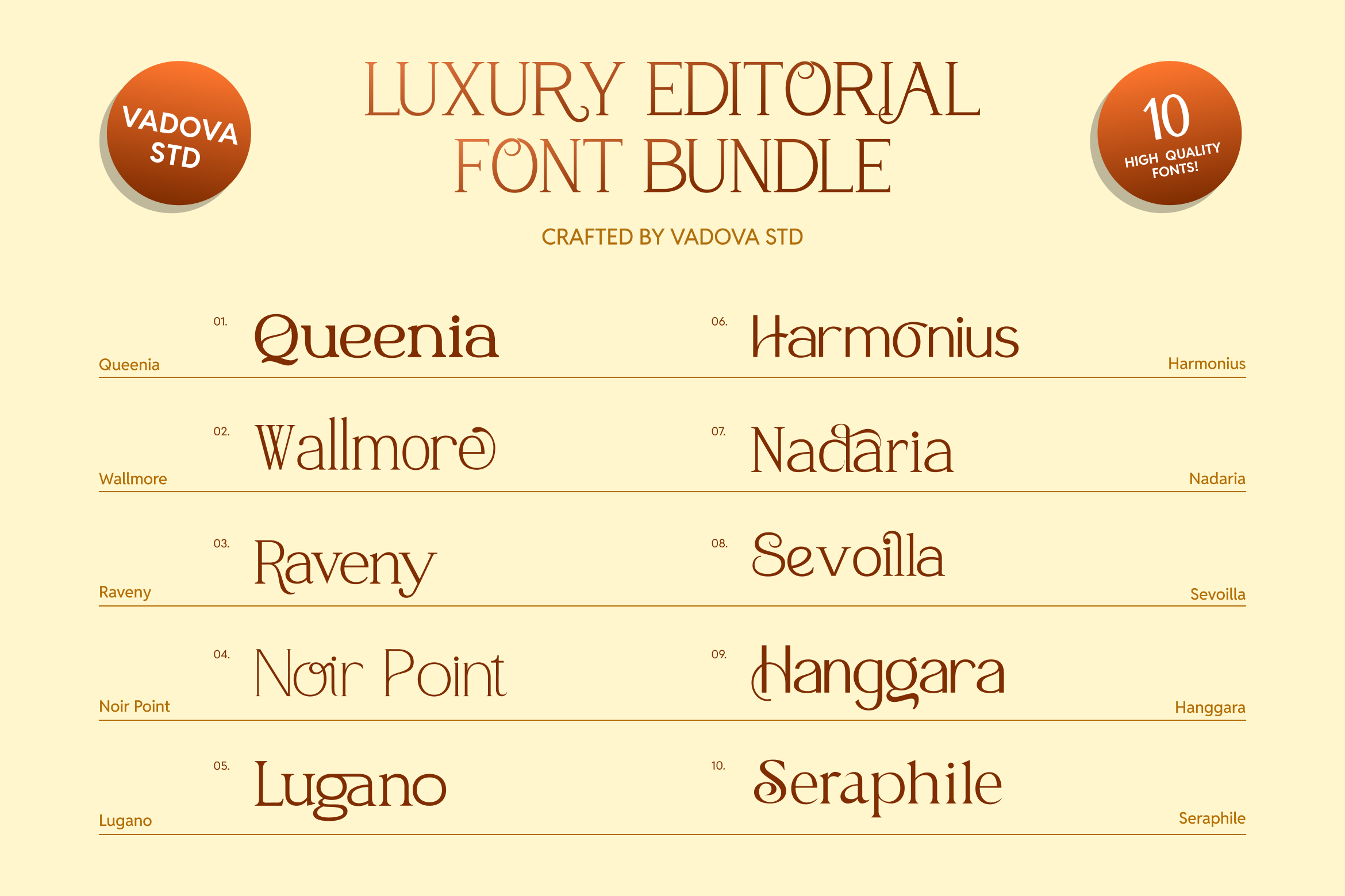 Luxury Editorial Bundle Font - photo 2