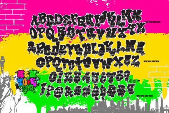 New York Graf Font PNG with transparent background - Preview 1