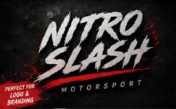 Nitro Slash Font PNG with transparent background - Preview 1