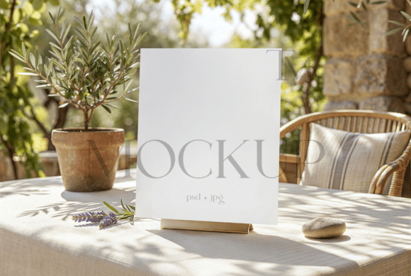 Ocean Bridal Shower Sign Mockup