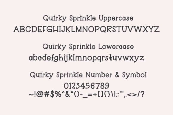 Quirky Sprinkle Font PNG with transparent background - Preview 1