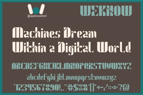 Robot Life Font PNG with transparent background - Preview 1