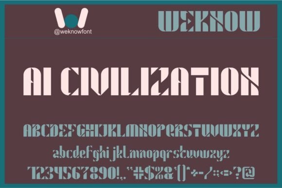 Robot Life Font PNG with transparent background - Preview 2