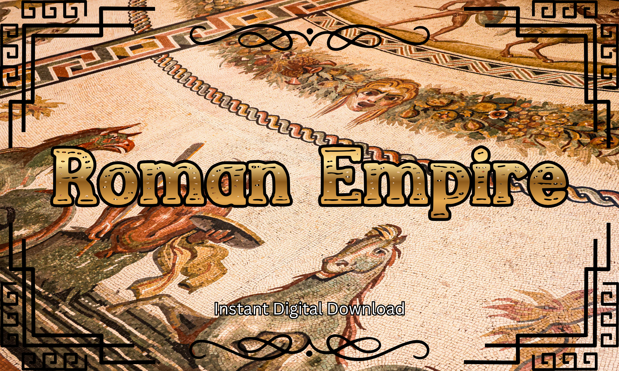 Roman Empire font preview, formal serif for certificate titles