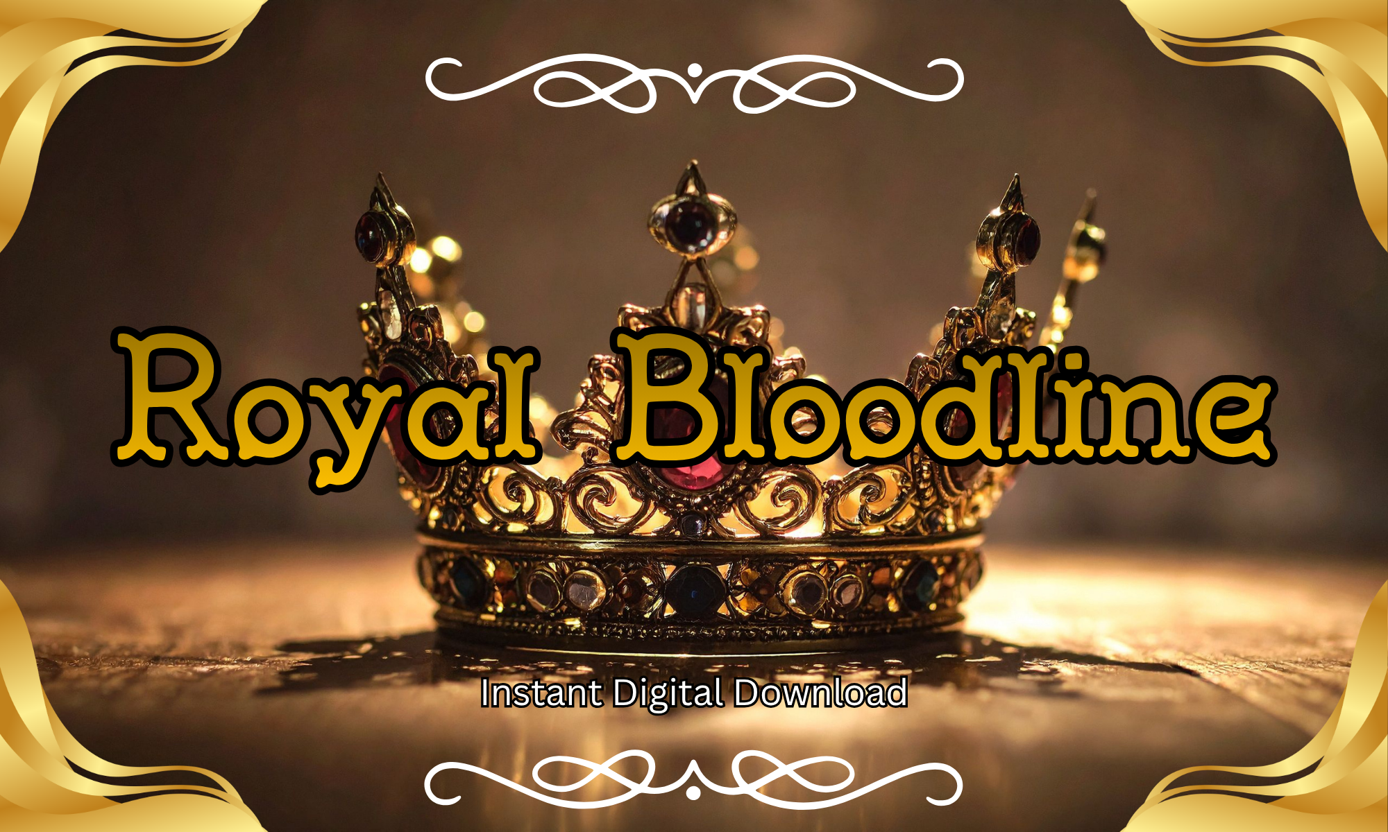 Royal Bloodline preview, ornamental royal serif