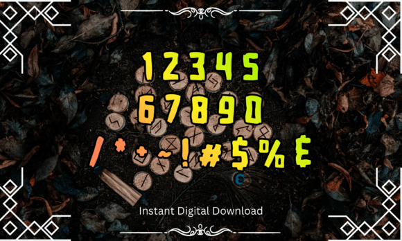 Runic Titan Font PNG with transparent background - Preview 3