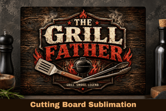 The Grill Father, Cutting Board PNG