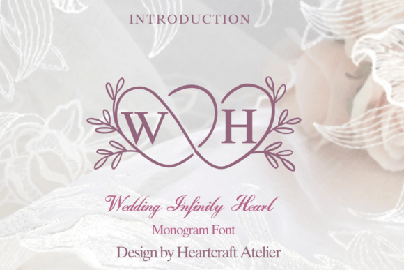 Preview specimen of Wedding Infinity Heart decorative font