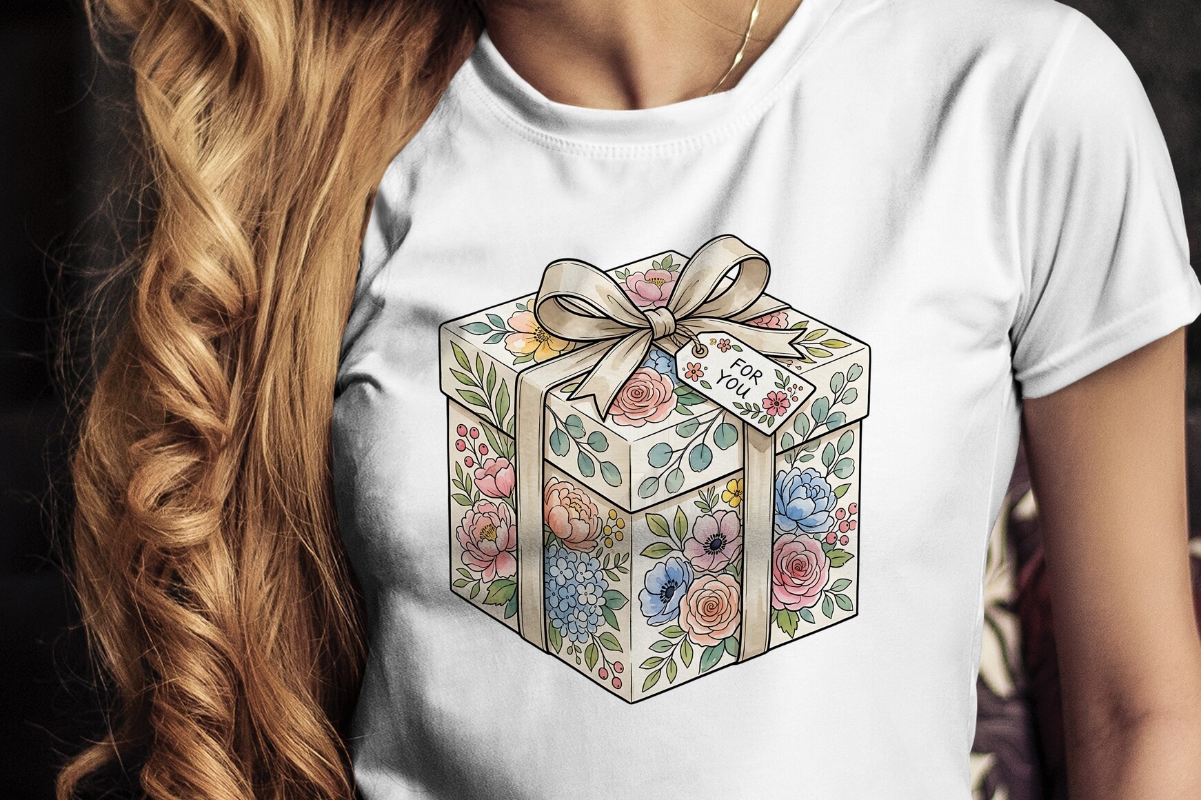 Decorative Wedding Favor Box with Floral