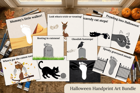 Halloween Art & Handprint Bundle | Print